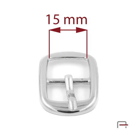 Klamra damska 15 mm nikiel 1206212
