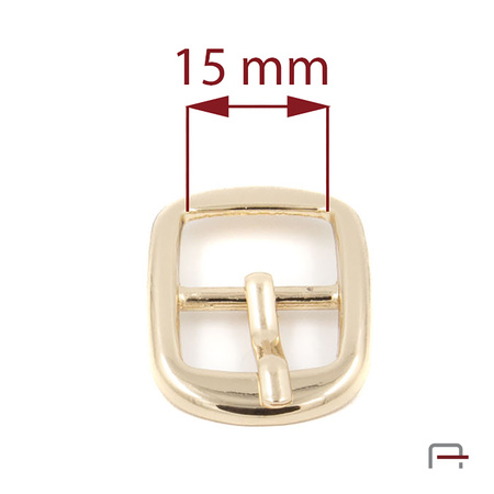 Klamra damska 15 mm złoto 1206253