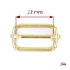 Slide Buckle 32 mm, wire 4 mm gold 35013500