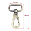 Snap Hook 25 mm satin old brass 3238321