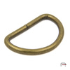 D-ring 38 mm, wire 4 mm old brass 35026200