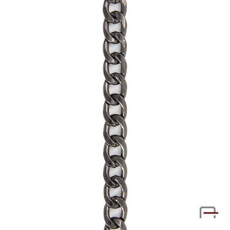 Steel chain13x9,3x2,4 mm black nickel 4100490