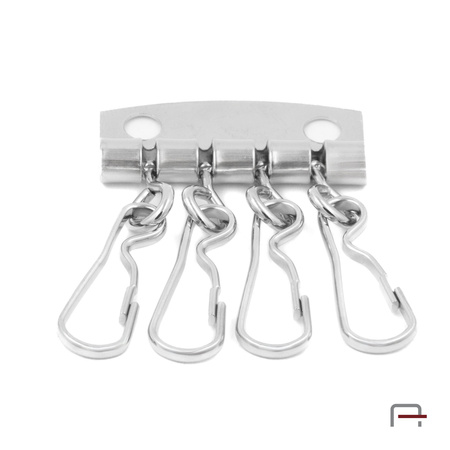 Key holder with 4 hooks nickel 5102210