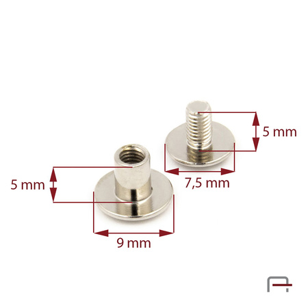 Screw 5 mm nickel 52005100