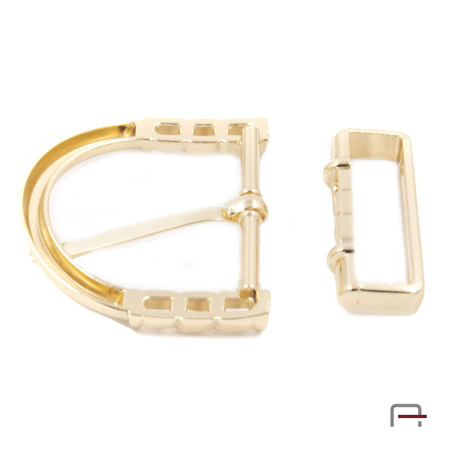 Women's Buckle + loop 40 mm gold 1605853