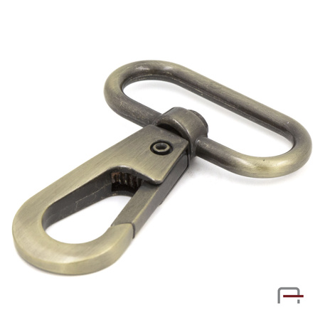 Snap Hook 32 mm satin old brass 3238421