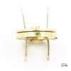 Zapięcie magnetyczne płaskie 14 mm złoto 44003530