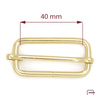Slide Buckle 40 mm, wire 4 mm gold 35014500