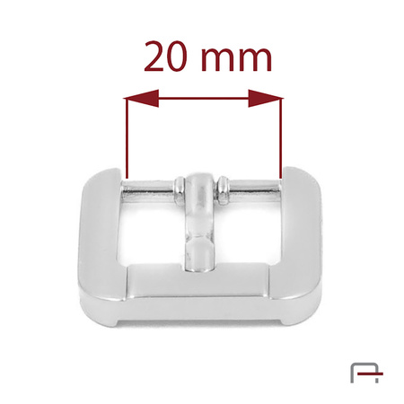 Women's Buckel 20 mm nickel 1309612