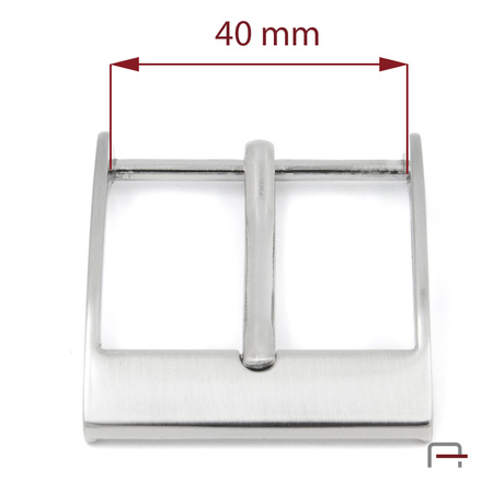 Men's Buckle 40 mm satin nickel 2303011