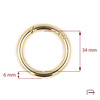Metal Ring Carabiner 34 mm 3701412