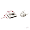 Bag Clasp Turn Lock Nickel 3104112
