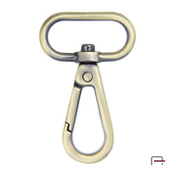 Snap Hook 25 mm satin old brass 3235221