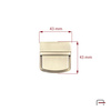 Tuck Lock Satin Old Brass 3106521