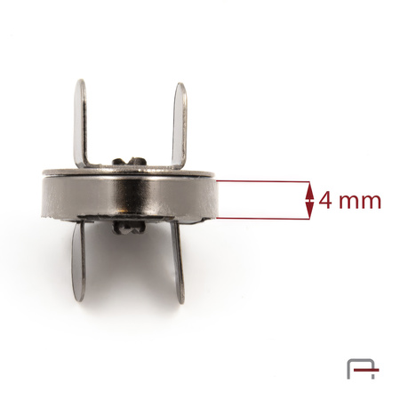 Zapięcie magnetyczne 18 mm czarne 44001900