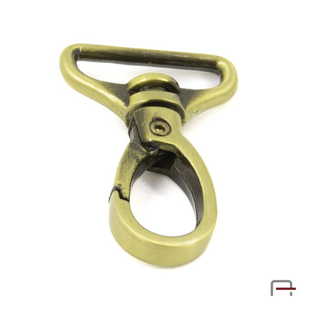 Snap Hook 25 mm satin old brass 3223321
