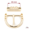 Women's Buckle + loop 40 mm gold 1605853