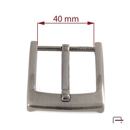 Klamra męska 40 mm czarny satynowany 2307491