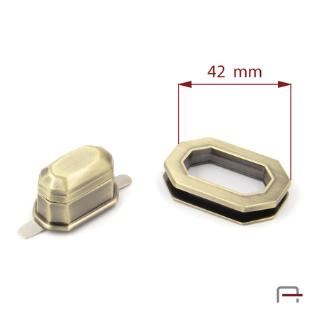 Bag Clasp old brass 3106921