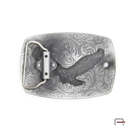 Decorativ buckle 40 mm satin gray 2805497