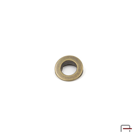 Eyelet with fins 15 mm old brass 51007200