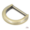 D-ring 19 mm satin old brass 3604621
