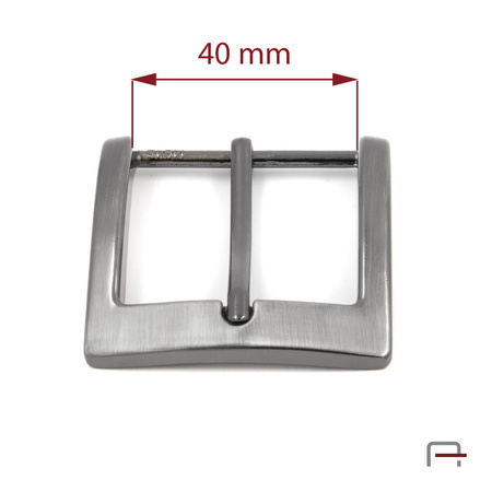 Men's Buckle 40 mm satin black nickel 2306591