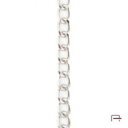Steel chain 13x10x2 mm nickel 4115412