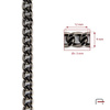 Steel Chain 12x9x3 mm black nickel 4112990