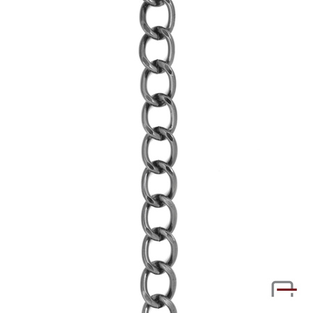 Steel Chain 21x16x3,2 mm black nickel 4101690