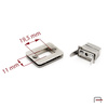 Bag Clasp Turn Lock Nickel 3104112