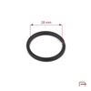 Flat Key Ring 28 mm black matt 42228450