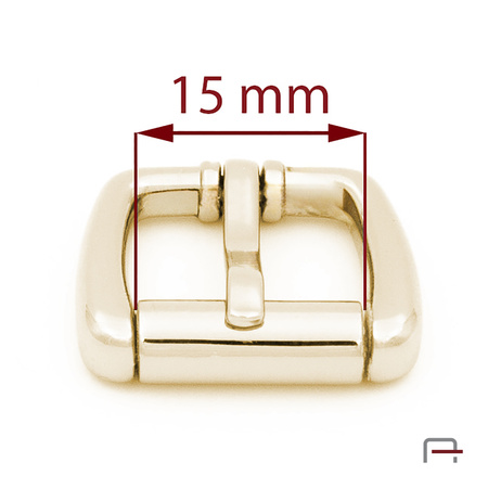 Klamra damska 15 mm złoto 1202850