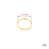 Key Ring 21,5 mm gold 42022500