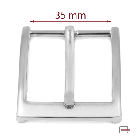 Men's Buckle 35 mm satin nickel 2210211
