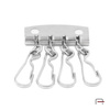 Key holder with 4 hooks nickel 5102210