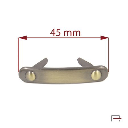 Ornament satin old brass 3710821