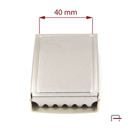 Clamp Belt Buckle 40 mm old silver 2904731