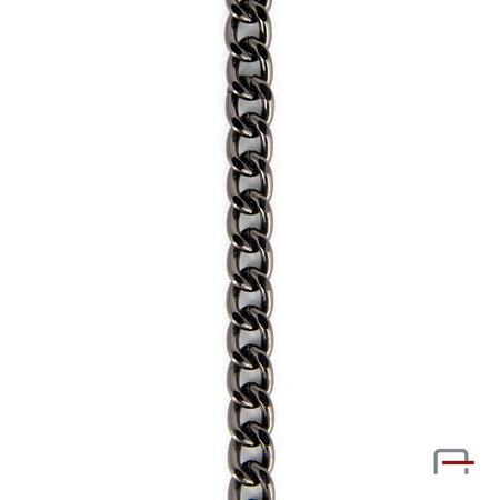 Steel Chain 12x9x3 mm black nickel 4112990
