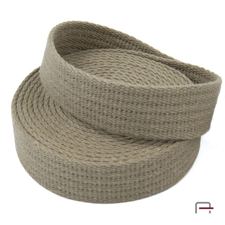 Cotton Tape 25 mm dark beige (visone) 5525115