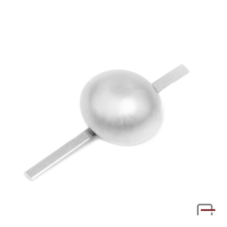 Metal ornament with fins 16 mm nickel 51012100