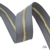 ZIPPER TAPE #5 Gray - Gold Y-Teeth 4710750/183