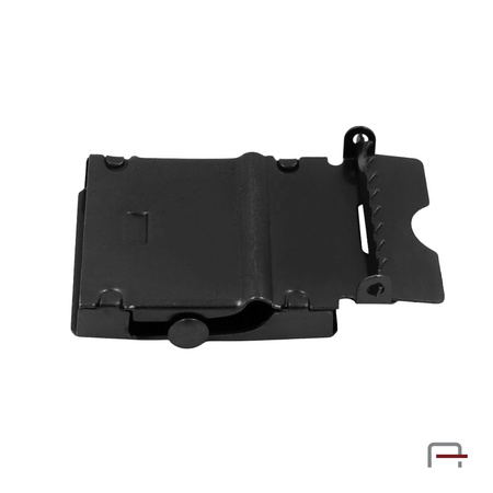 Belt buckle for tape 40 mm black matt 2901345