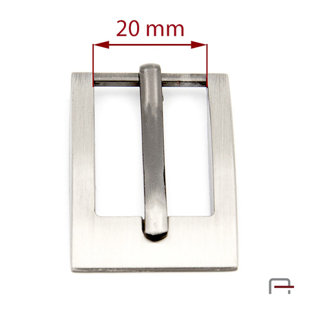 Women's Buckle 20 mm satin nickel 1301011