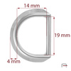 Półkółko 19 mm Nikiel 3604610