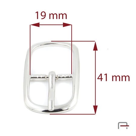 Klamra damska 20 mm nikiel 1307912