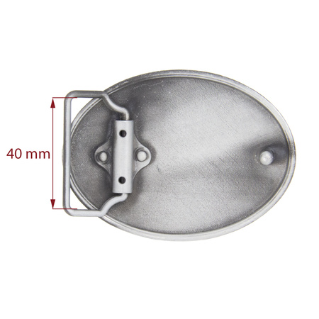 Decorative Buckle 40 mm satin gray 2804297