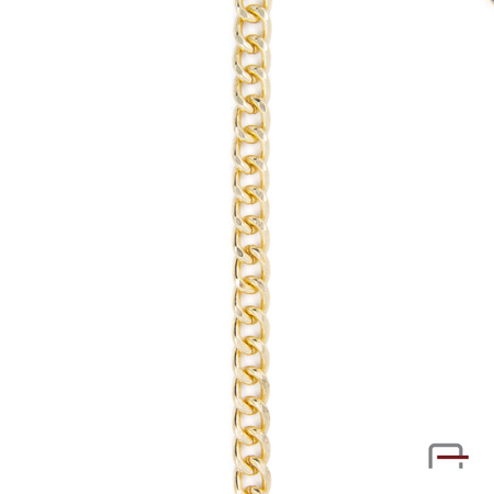 Steel chain 12x9x2,5 mm gold 4114953