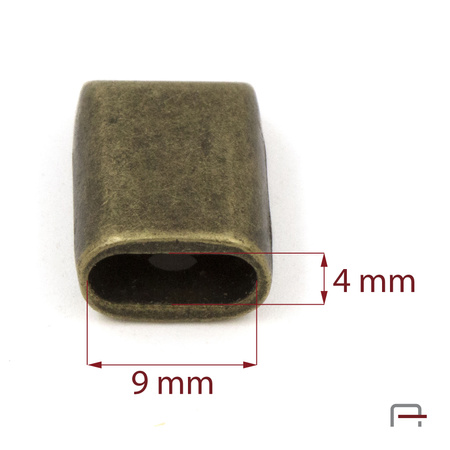 Zipper End Cap Old Brass 39006200