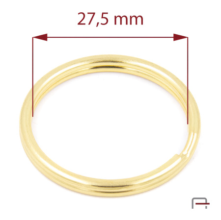 Kółko do kluczy 27,5 mm złoto 42028500